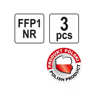 Mască de praf YATO FFP1/P (2 buc)