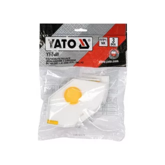 Mască de praf YATO FFP1NR cu supapă (3 buc)