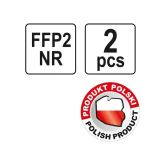Mască de praf YATO FFP2/P NR (2 buc)