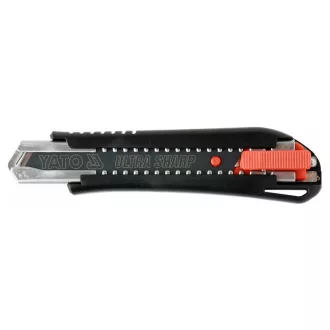 YATO Cuțit cu lamă retractabilă, 18 mm, extra ascuțit