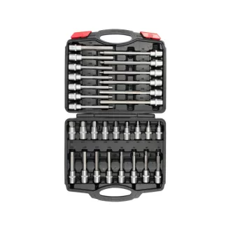   YATO Set chei tubulare cu bit 30 piese Imbus 1/2" 5-19 mm CrV