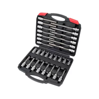   YATO Set chei tubulare cu bit 30 piese Imbus 1/2" 5-19 mm CrV
