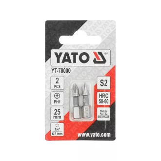 YATO Vârf bit PH1 x 25 mm (2 buc)