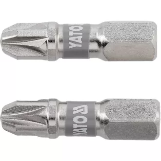 YATO Vârf de șurubelniță PZ3 x 25 mm (2 bucăți)