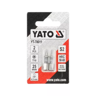 YATO Vârf de șurubelniță T10 x 25 mm (2 buc)