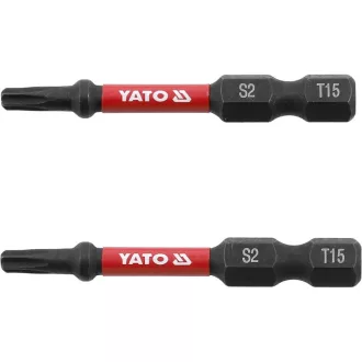 YATO Vârf bit de impact T15 x 50 mm (2 bucăți)