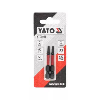 YATO Vârf bit de impact T15 x 50 mm (2 bucăți)