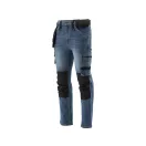 Pantaloni lungi blugi de protectie YATO de lucru marimea S 17 buzunare albastru inchis