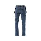 Pantaloni lungi blugi de protectie YATO de lucru marimea S 17 buzunare albastru inchis