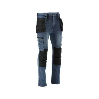   YATO Blugi de protectie la locul de munca Pantaloni lungi marimea M 17 buzunare albastru inchis