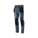 YATO Blugi de protectie la locul de munca Pantaloni lungi marimea M 17 buzunare albastru inchis