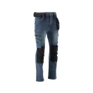 Blugi de protectie YATO Work pantaloni lungi marimea L 17 buzunare albastru inchis