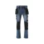 YATO Blugi de siguranță la locul de muncă pantaloni lungi mărimea L/XL 17 buzunare albastru închis