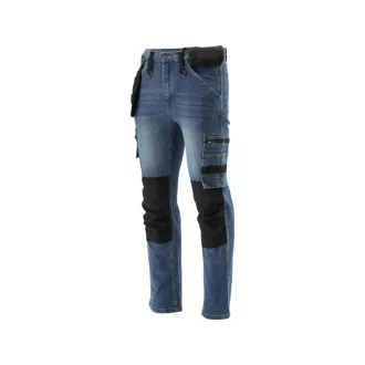   YATO Blugi de protectie la locul de munca pantaloni lungi marimea XL 17 buzunare albastru inchis