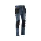 YATO Blugi de protectie la locul de munca pantaloni lungi marimea XL 17 buzunare albastru inchis