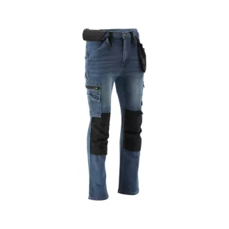   YATO Blugi de siguranță la locul de muncă pantaloni lungi mărimea 2XL 17 buzunare albastru închis