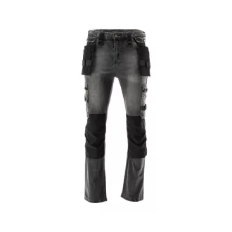   YATO Work safety jeans pantaloni lungi marimea S 17 buzunare gri