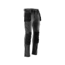 YATO Work safety jeans pantaloni lungi marimea S 17 buzunare gri