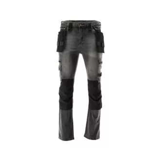   Blugi de protectie YATO Work pantaloni lungi marimea L 17 buzunare gri