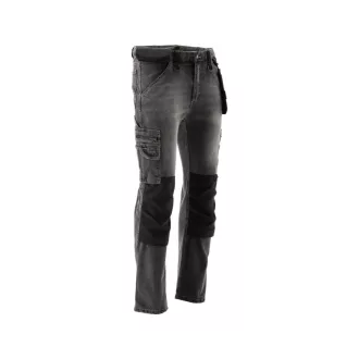   YATO Blugi de siguranță la locul de muncă pantaloni lungi mărimea L/XL 17 buzunare gri