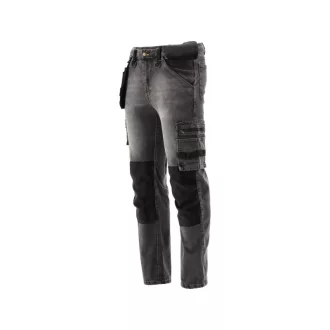   YATO Blugi de protectie la locul de munca pantaloni lungi marimea XL 17 buzunare gri