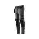 YATO Blugi de siguranță la locul de muncă pantaloni lungi mărimea 2XL 17 buzunare gri