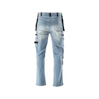   Pantaloni lungi blugi de protectie a muncii YATO, marimea M, 17 buzunare