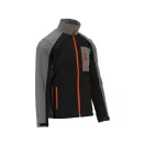 Jachetă softshell YATO de siguranță la locul de muncă negru-gri mărimea S cu 3 buzunare