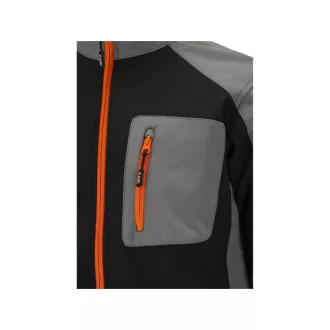   Jachetă softshell YATO de siguranță la locul de muncă negru-gri mărimea S cu 3 buzunare