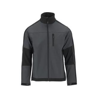   Jachetă softshell YATO de siguranță la locul de muncă gri-negru mărimea 3XL cu 3 buzunare