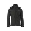 Jachetă softshell YATO de siguranță la locul de muncă cu glugă neagră mărimea L 3 buzunare