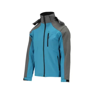   Jachetă softshell YATO de siguranță la locul de muncă cu glugă albastru-gri mărimea XL