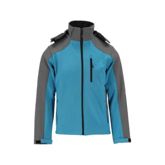   Jachetă softshell YATO de siguranță la locul de muncă cu glugă albastru-gri mărimea XXXL