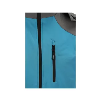   Jachetă softshell YATO de siguranță la locul de muncă cu glugă albastru-gri mărimea XXXL