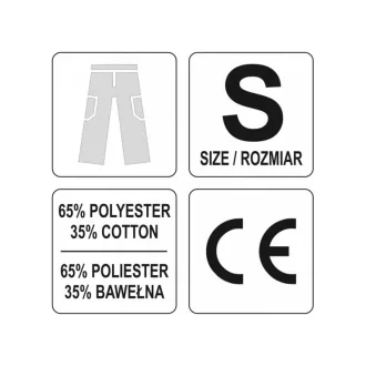   YATO Pantaloni de protectie a muncii marimea S 5 buzunare Dan