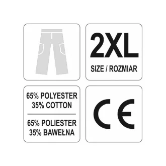   YATO Pantaloni de protectie a muncii marimea 2XL 5 buzunare Dan