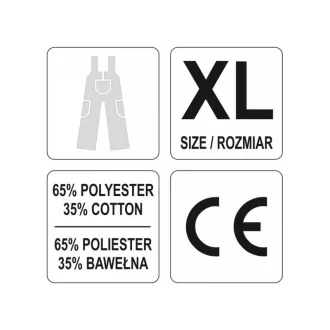   YATO Pantaloni de gradinarit siguranta muncii marimea XL 7 buzunare Dan