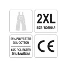 YATO Pantaloni de gradinarit siguranta muncii marimea 2XL 7 buzunare Dan