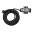 YATO Prelungitor cablu balansoar izolat cauciuc 3 fișe 10 m 3 x 1,5 mm2