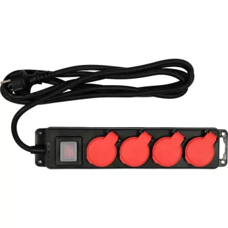 YATO Extensie electrica 4-distribuitoare 3 m 3 x 1,5 mm2