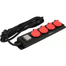 YATO Extensie electrica 4-distribuitoare 3 m 3 x 1,5 mm2