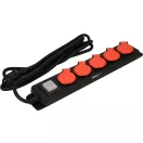 YATO Extensie electrica 5-distribuitoare 3 m 3 x 1,5 mm2