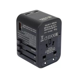 YATO Adaptor de călătorie 65 W