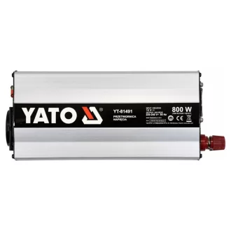 YATO Adaptor de tensiune invertor 12V->230V 800W