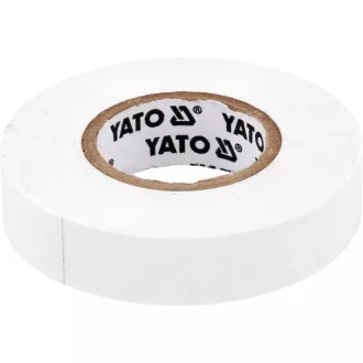 Bandă izolatoare YATO, 15 x 0,13 mm x 20 m, albă