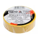 Bandă izolatoare YATO 19 x 0,13 mm x 20 m galben lămâie