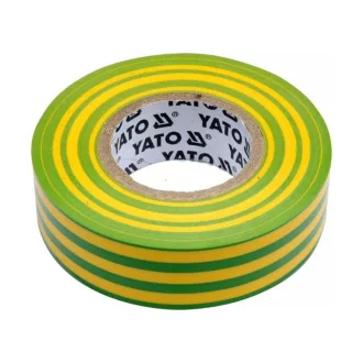 Bandă izolatoare YATO 19 x 0,13 mm x 20 m verde-galben