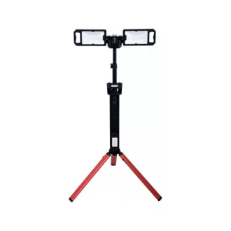 YATO Reflector LED dublu cu suport și baterie 5000 lm