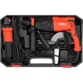   YATO Pachet puternic (ciocan rotopercutor SDS plus și polizor unghiular 125 mm 750 W)