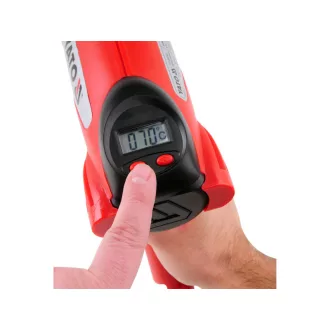   Suflantă de aer cald YATO cu afișaj LCD + accesorii 600 °C 2000 W